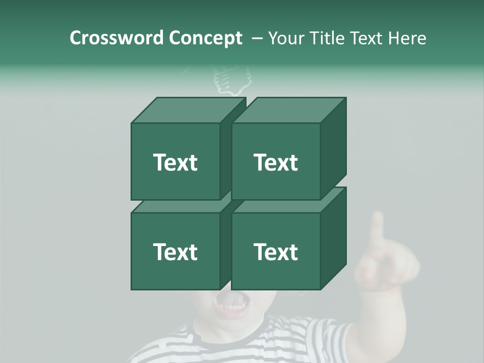 Baby Calling Blackboard PowerPoint Template