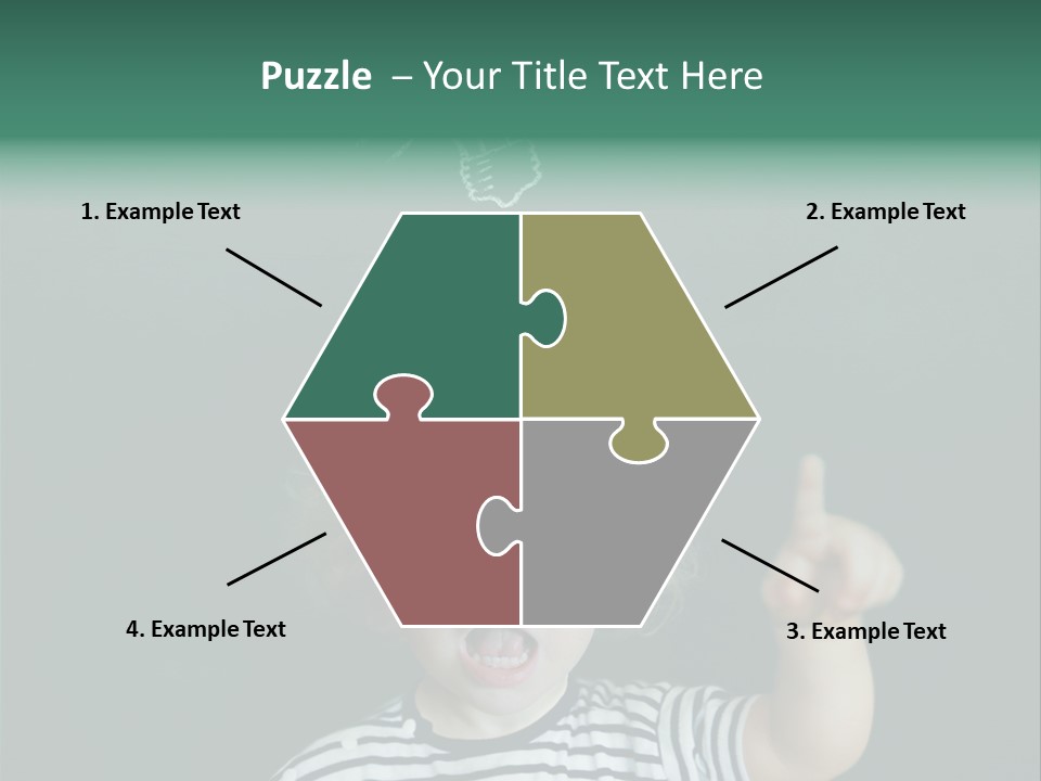 Baby Calling Blackboard PowerPoint Template