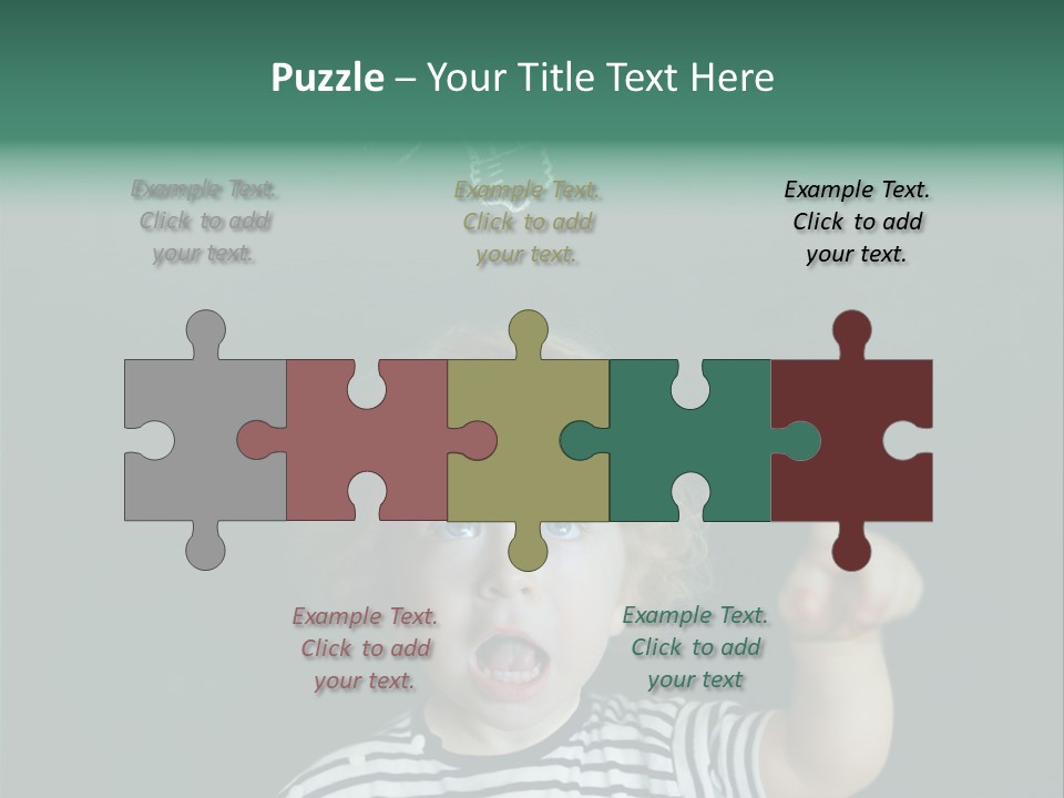 Baby Calling Blackboard PowerPoint Template