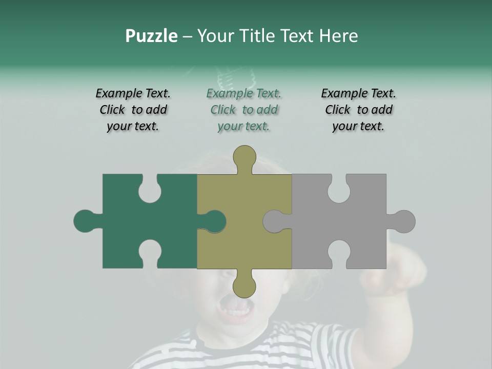 Baby Calling Blackboard PowerPoint Template