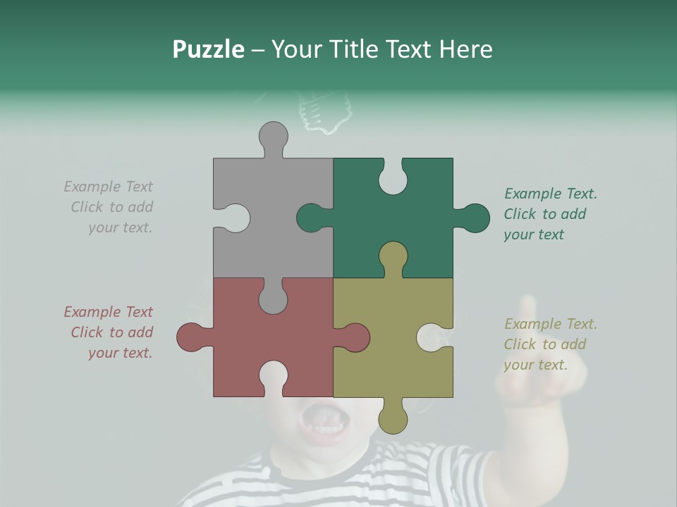 Baby Calling Blackboard PowerPoint Template