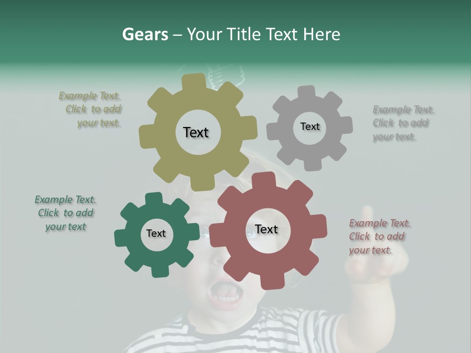 Baby Calling Blackboard PowerPoint Template