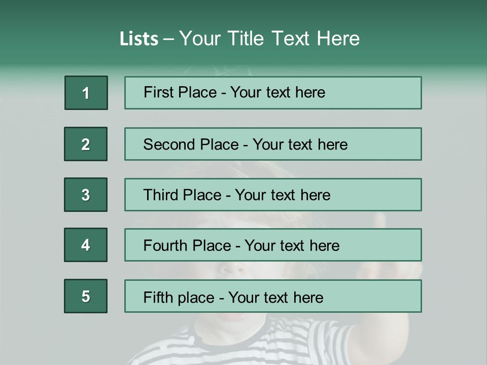Baby Calling Blackboard PowerPoint Template