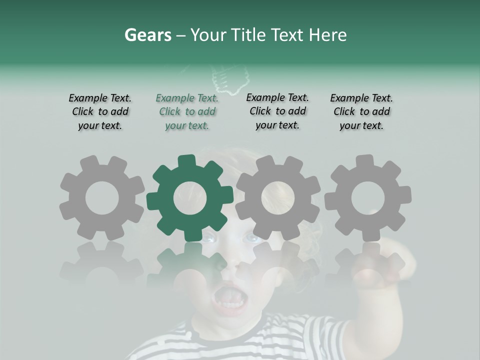 Baby Calling Blackboard PowerPoint Template