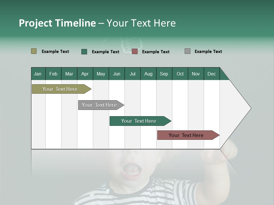 Baby Calling Blackboard PowerPoint Template
