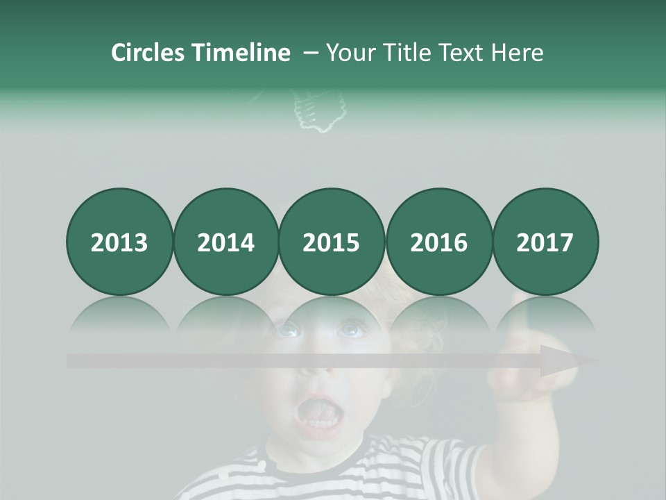 Baby Calling Blackboard PowerPoint Template