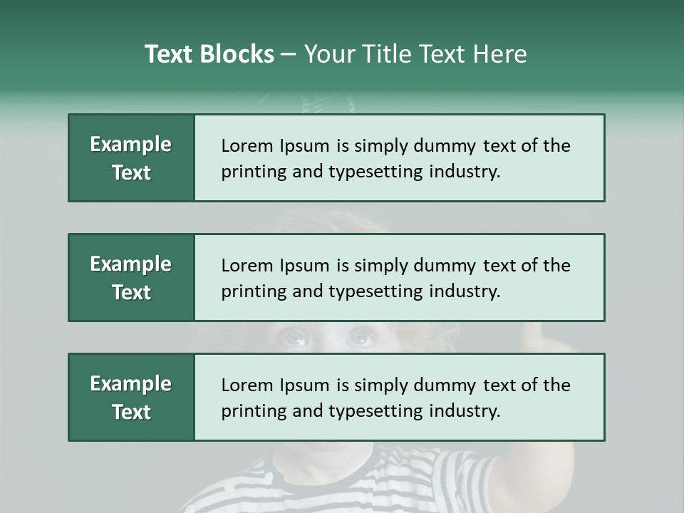 Baby Calling Blackboard PowerPoint Template