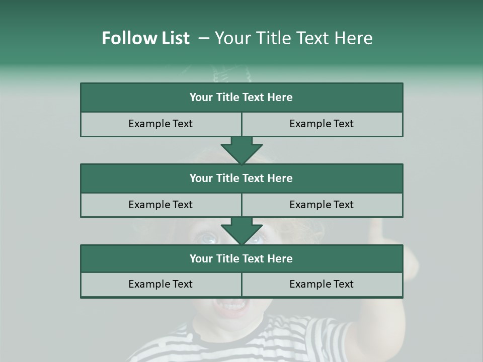 Baby Calling Blackboard PowerPoint Template