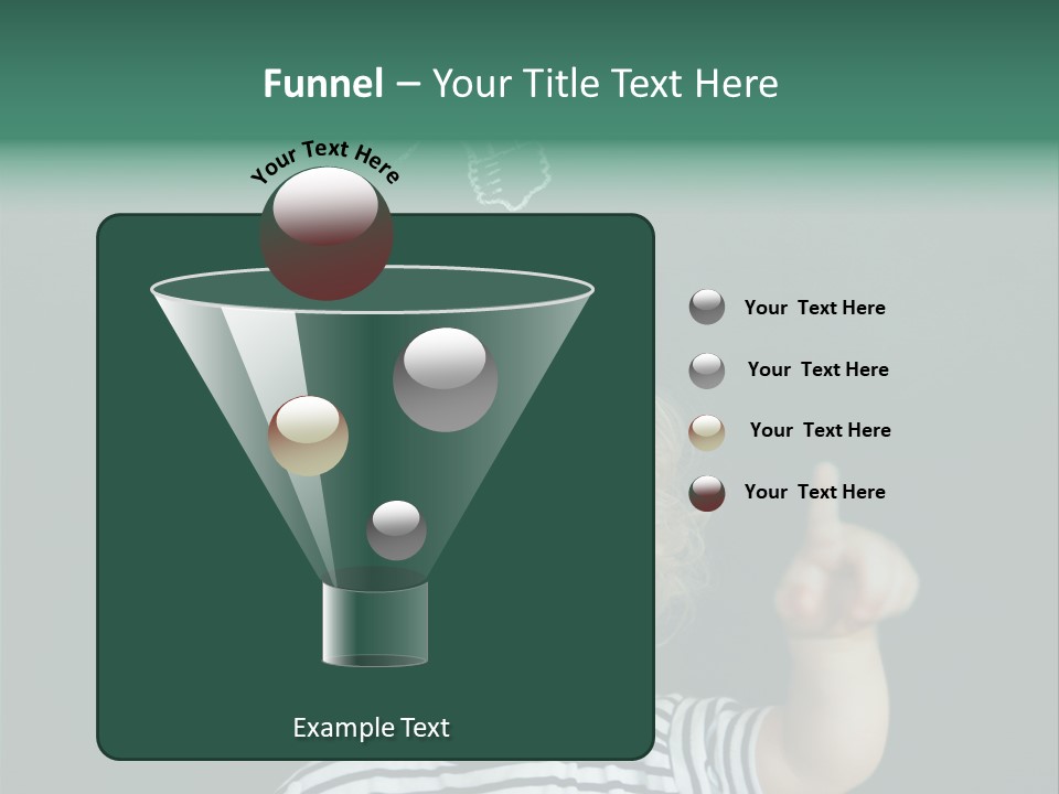 Baby Calling Blackboard PowerPoint Template