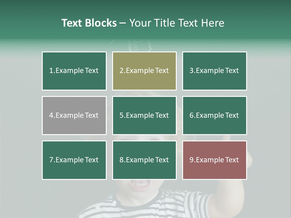 Baby Calling Blackboard PowerPoint Template