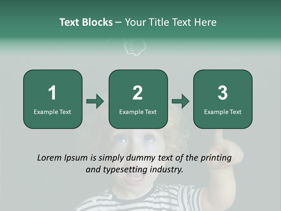 Baby Calling Blackboard PowerPoint Template