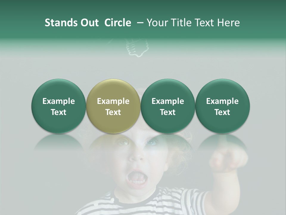 Baby Calling Blackboard PowerPoint Template