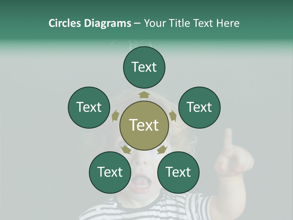 Baby Calling Blackboard PowerPoint Template