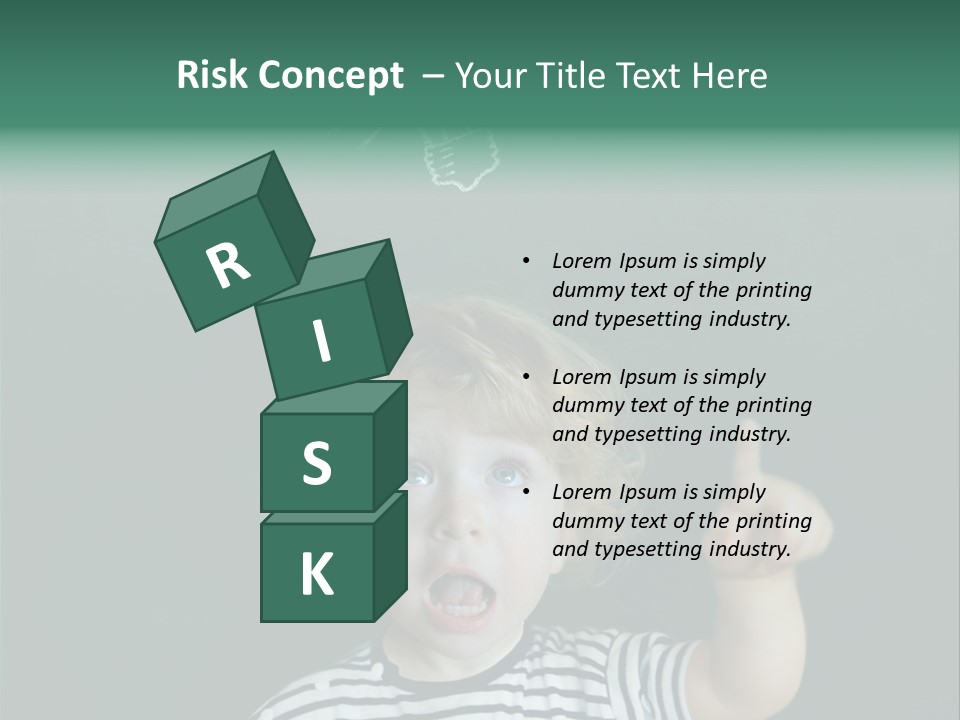 Baby Calling Blackboard PowerPoint Template