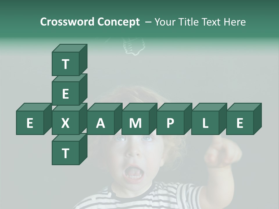 Baby Calling Blackboard PowerPoint Template