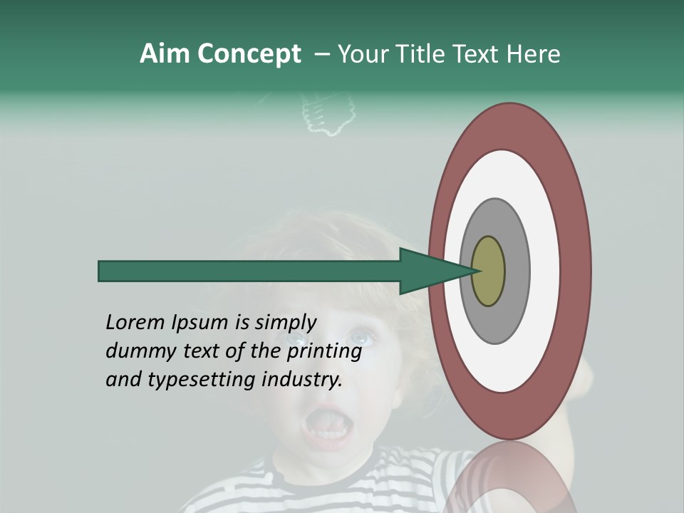 Baby Calling Blackboard PowerPoint Template