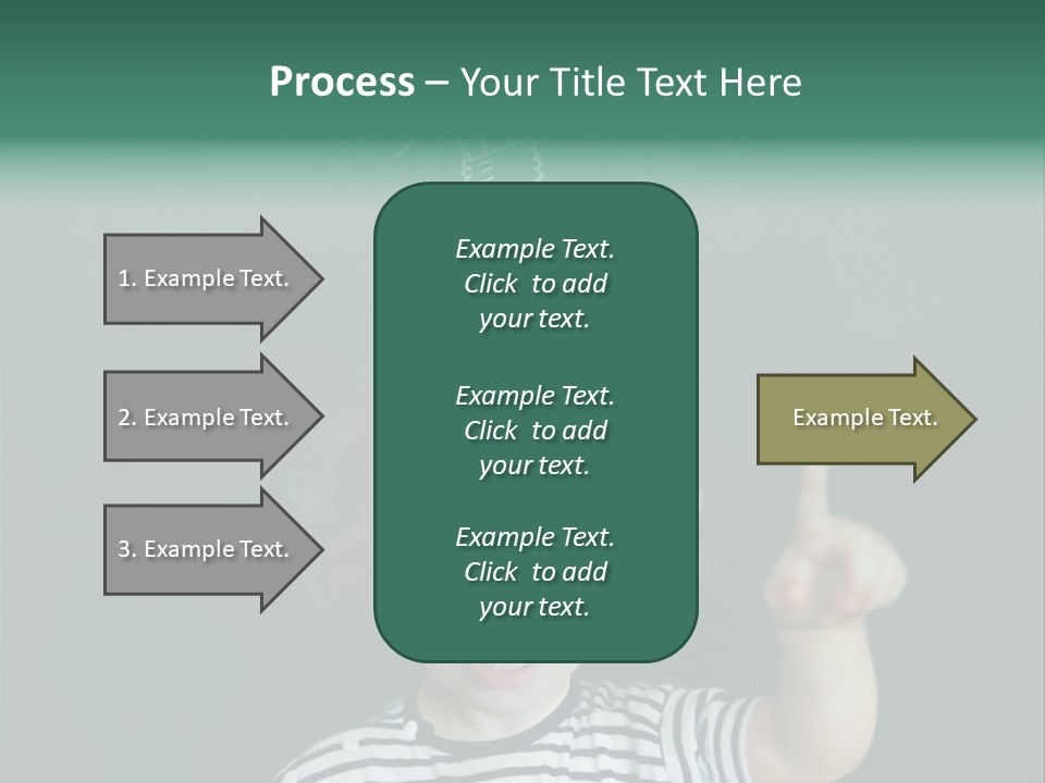 Baby Calling Blackboard PowerPoint Template