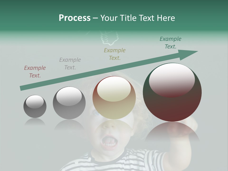 Baby Calling Blackboard PowerPoint Template
