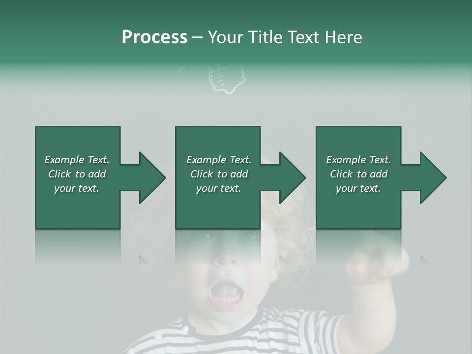 Baby Calling Blackboard PowerPoint Template