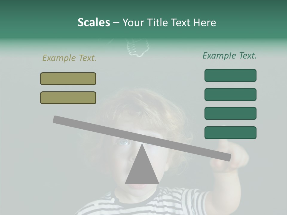 Baby Calling Blackboard PowerPoint Template