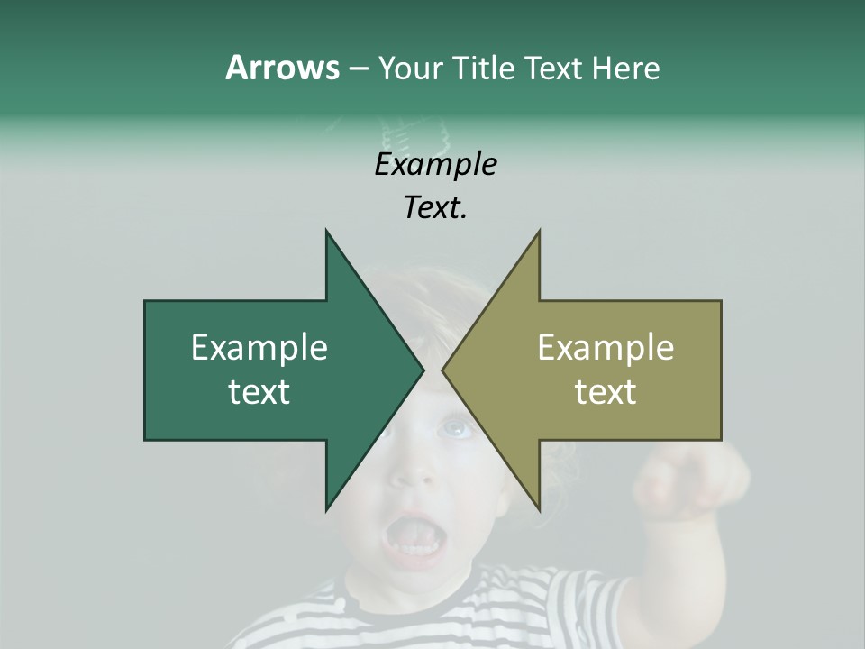 Baby Calling Blackboard PowerPoint Template