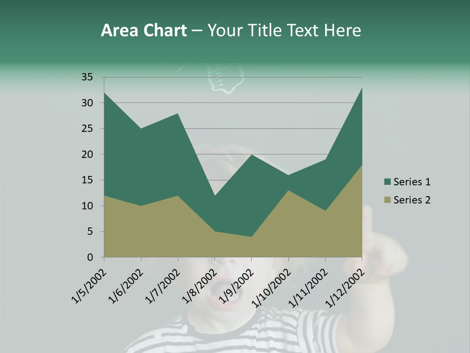 Baby Calling Blackboard PowerPoint Template
