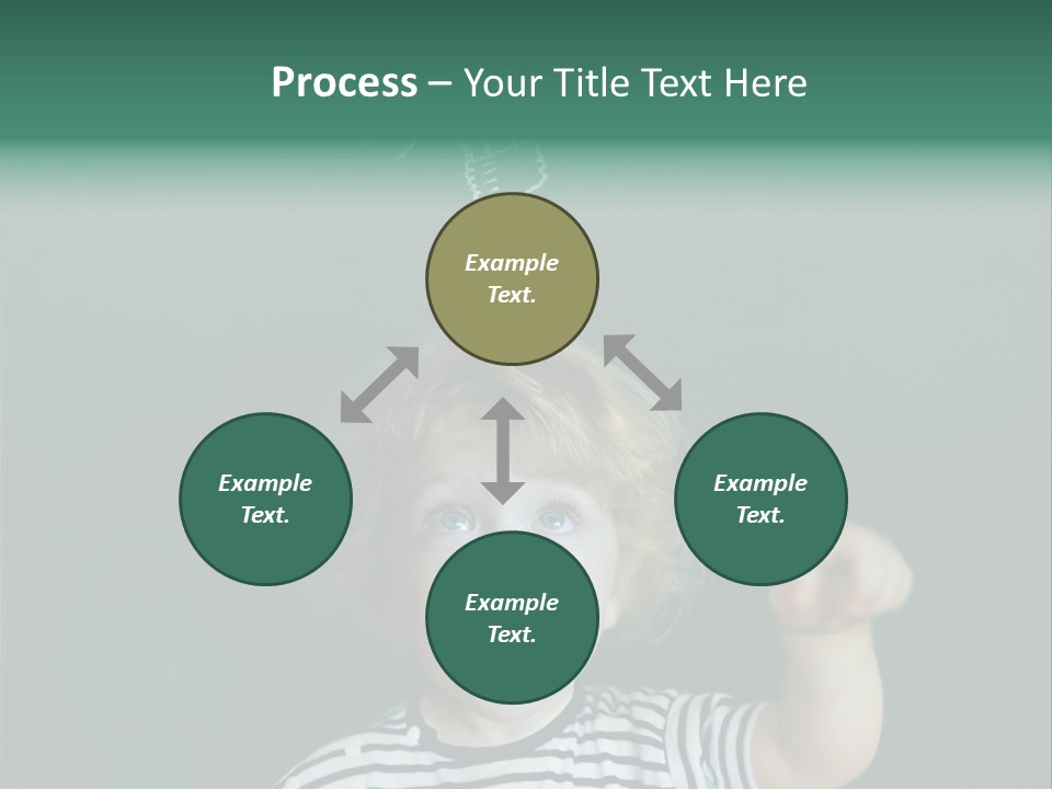 Baby Calling Blackboard PowerPoint Template