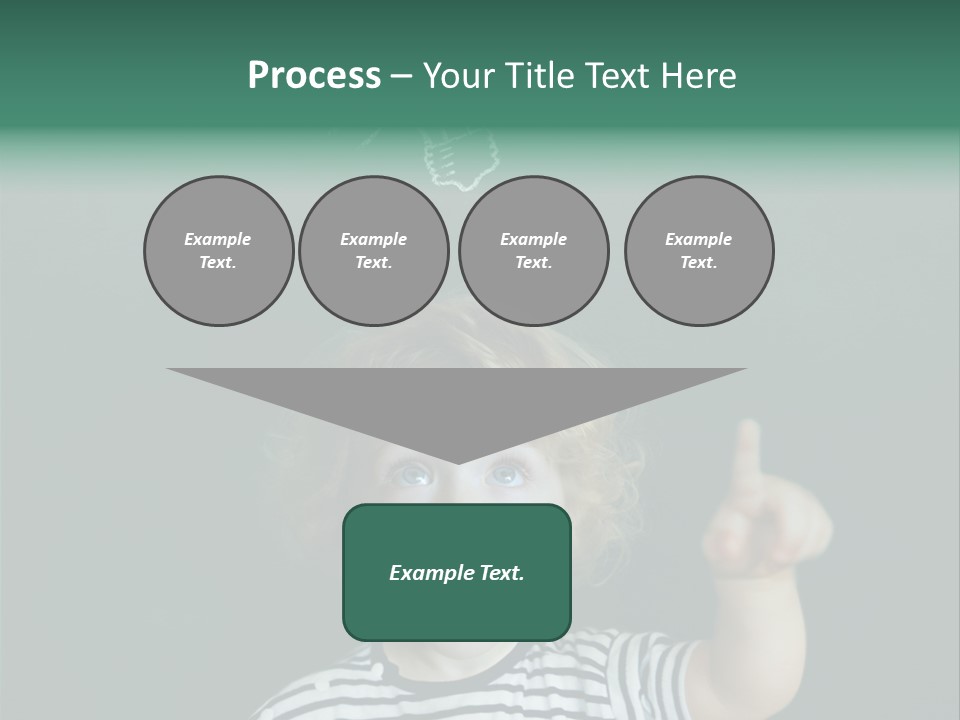 Baby Calling Blackboard PowerPoint Template