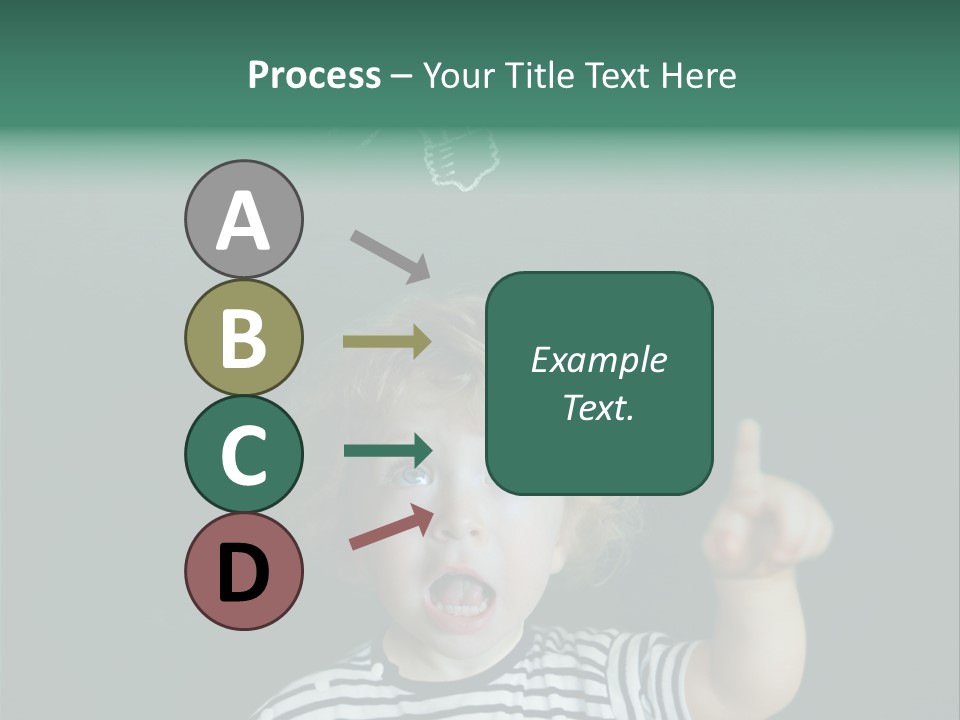 Baby Calling Blackboard PowerPoint Template