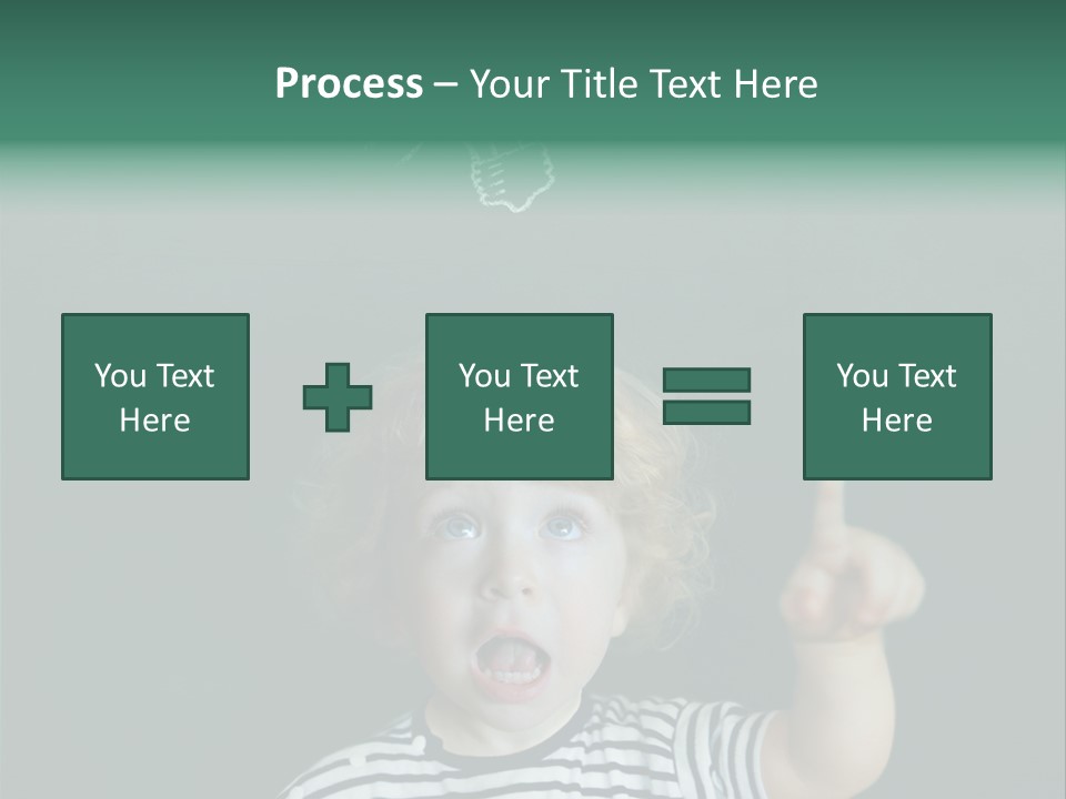Baby Calling Blackboard PowerPoint Template
