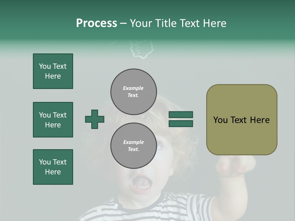 Baby Calling Blackboard PowerPoint Template