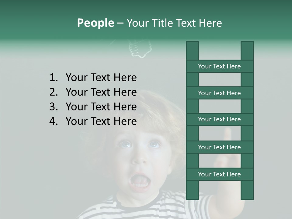 Baby Calling Blackboard PowerPoint Template