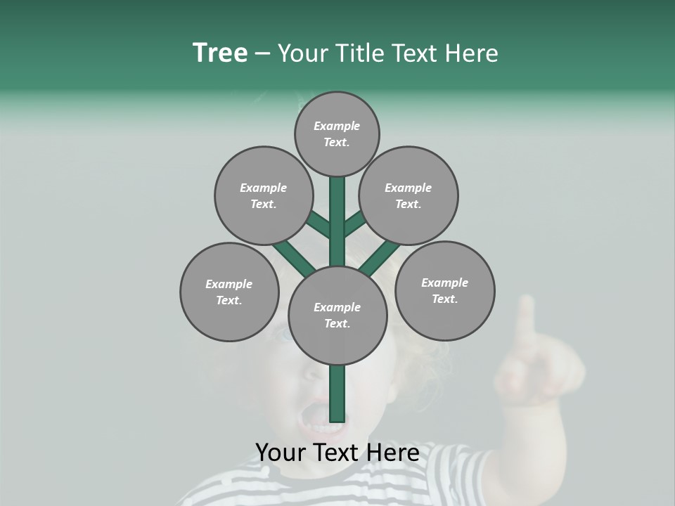 Baby Calling Blackboard PowerPoint Template