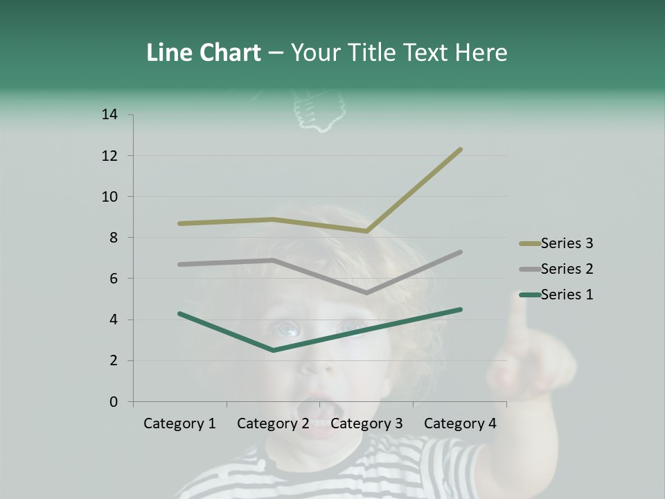 Baby Calling Blackboard PowerPoint Template