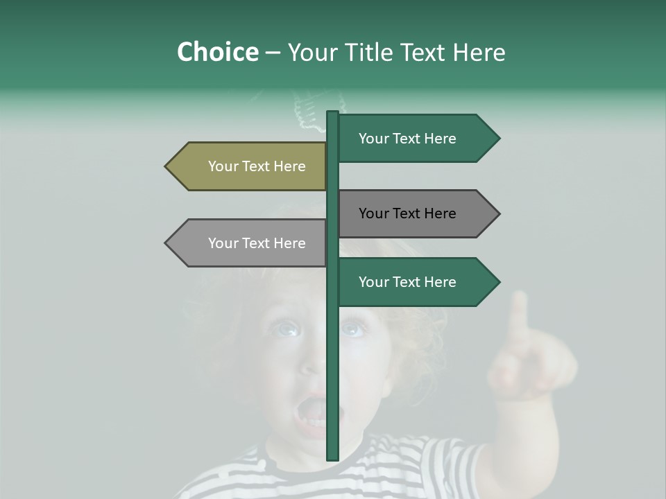 Baby Calling Blackboard PowerPoint Template