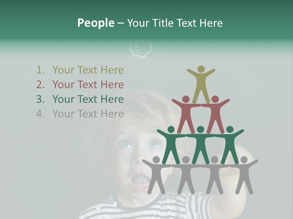 Baby Calling Blackboard PowerPoint Template