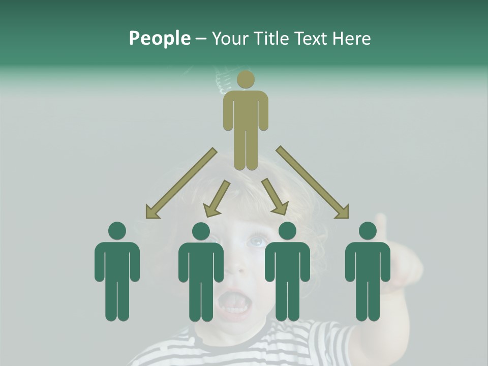 Baby Calling Blackboard PowerPoint Template