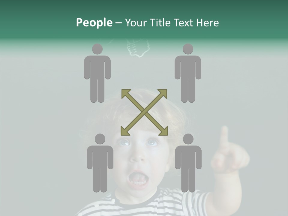 Baby Calling Blackboard PowerPoint Template