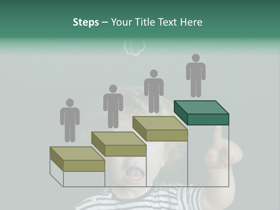 Baby Calling Blackboard PowerPoint Template
