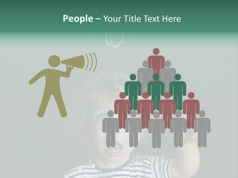 Baby Calling Blackboard PowerPoint Template