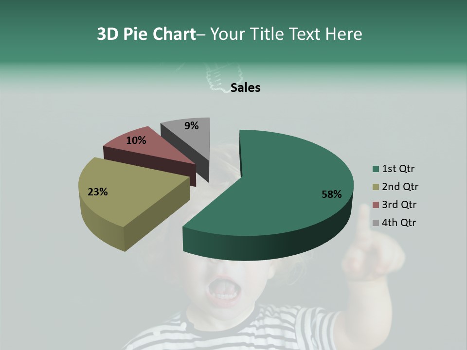 Baby Calling Blackboard PowerPoint Template