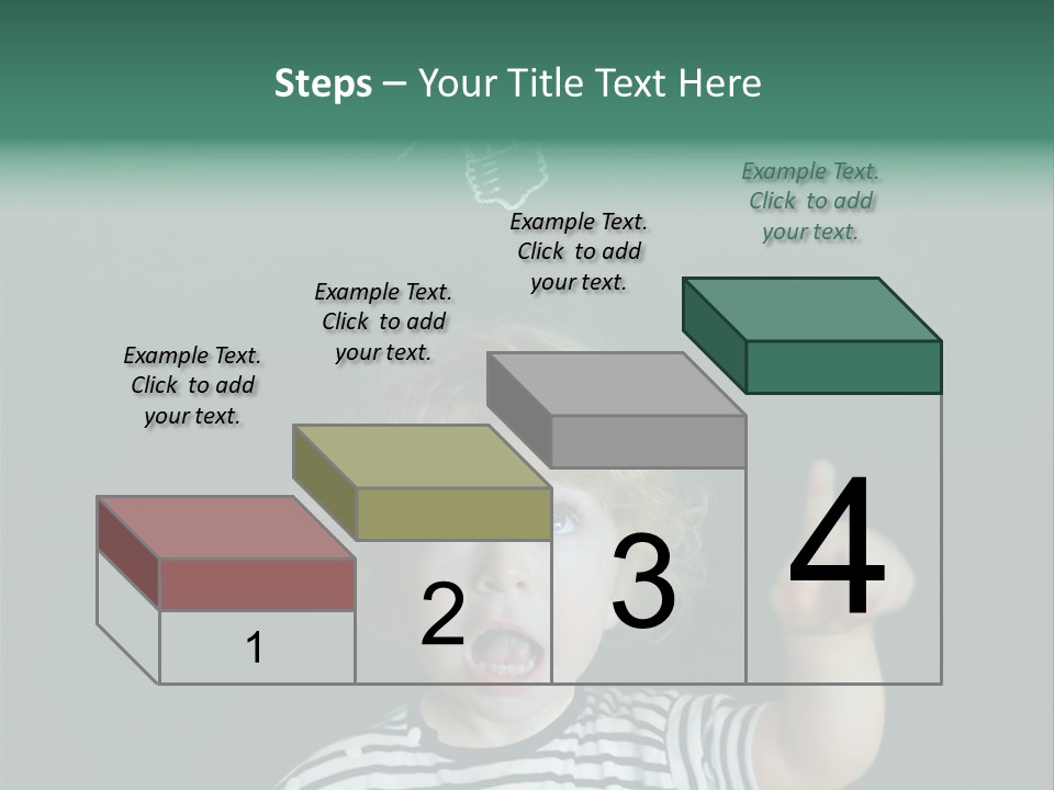Baby Calling Blackboard PowerPoint Template