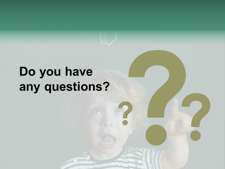 Baby Calling Blackboard PowerPoint Template