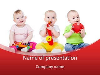 Toys Toddlers Educational PowerPoint Template