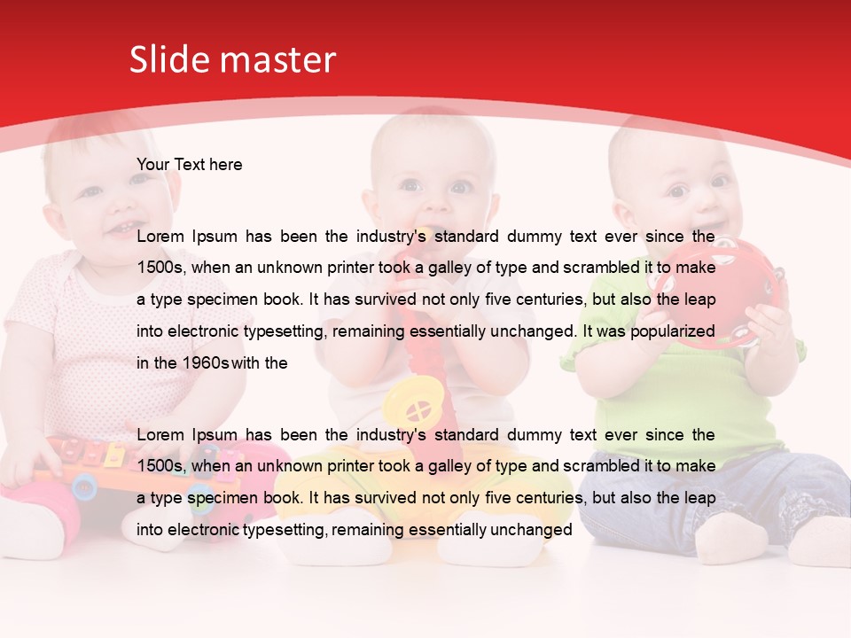 Toys Toddlers Educational PowerPoint Template