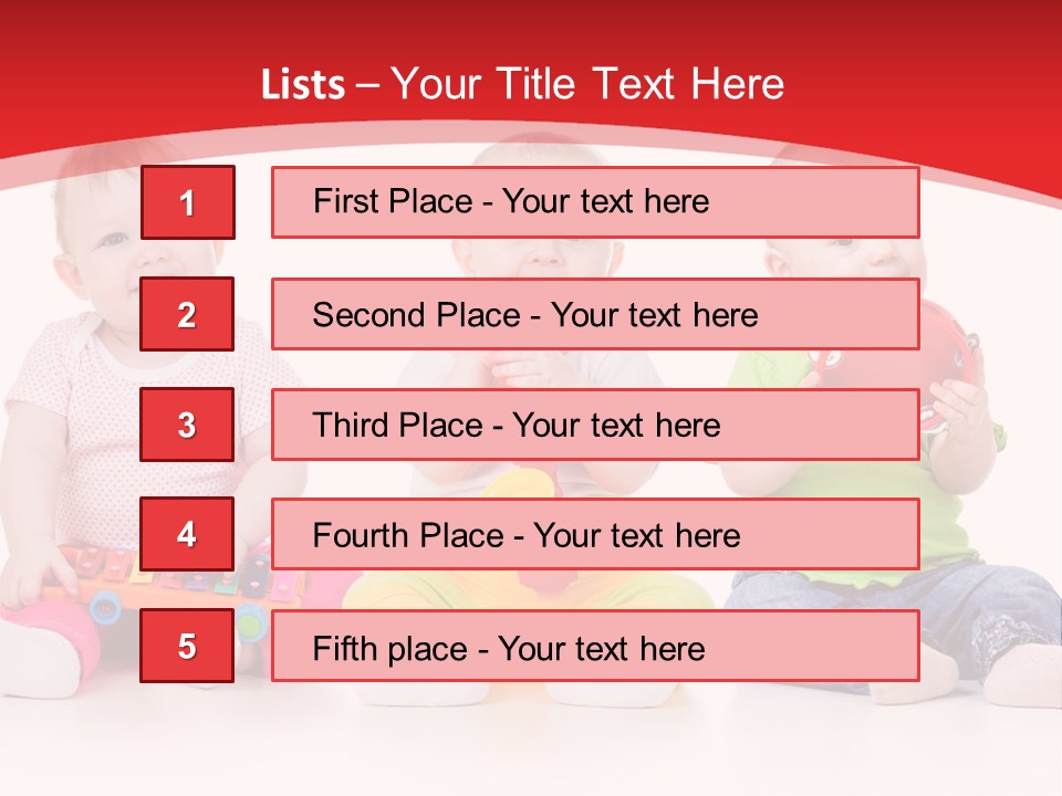 Toys Toddlers Educational PowerPoint Template