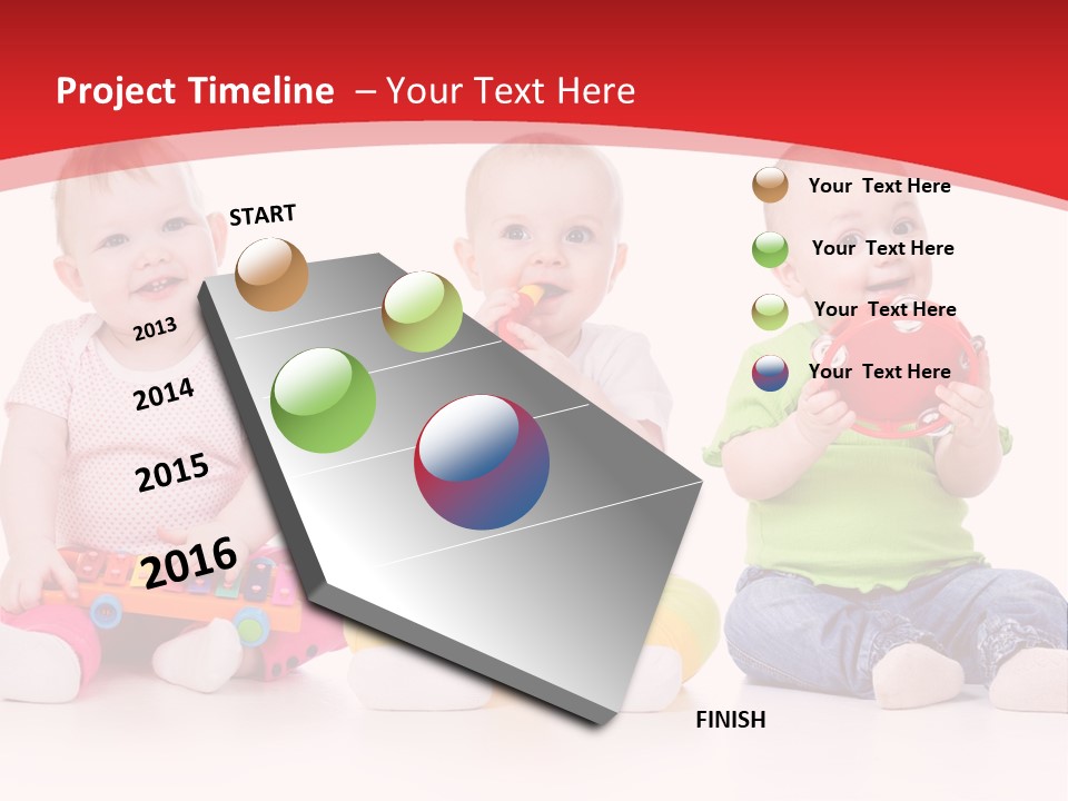 Toys Toddlers Educational PowerPoint Template