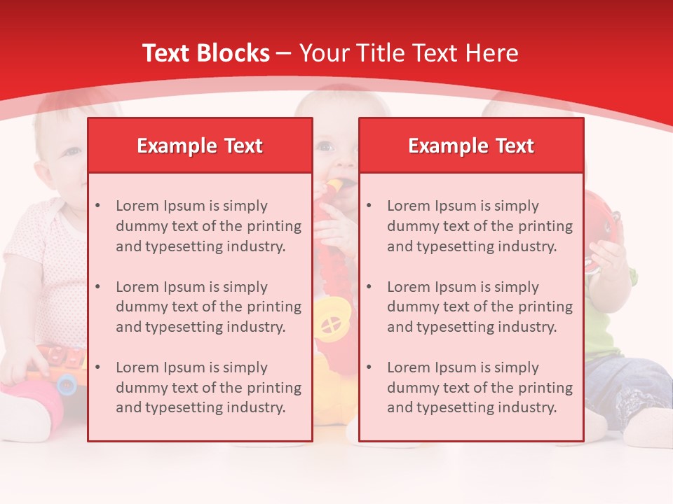 Toys Toddlers Educational PowerPoint Template