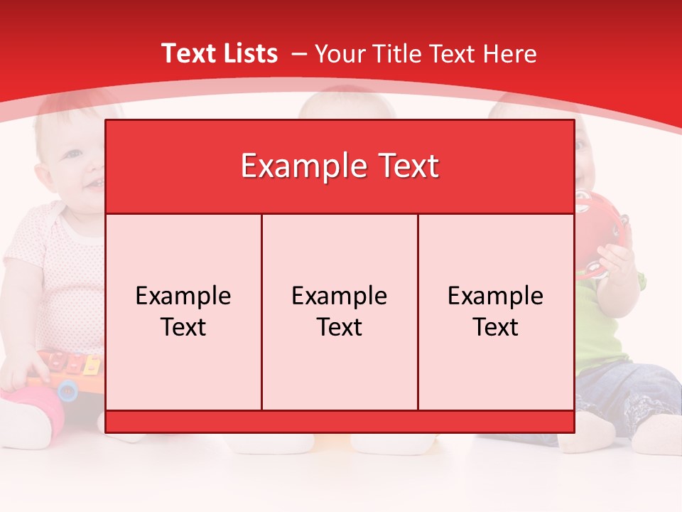 Toys Toddlers Educational PowerPoint Template