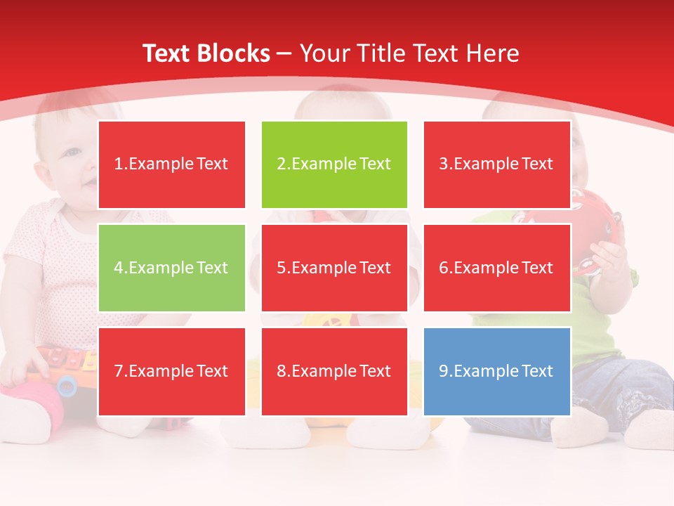 Toys Toddlers Educational PowerPoint Template